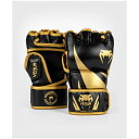 VENUM ヴェナム CHALLENGER 2.0 MMA グローブ - ブラック/ゴールド オープンフィンガー ベナム VENUM-2051-126 格闘技 ...
