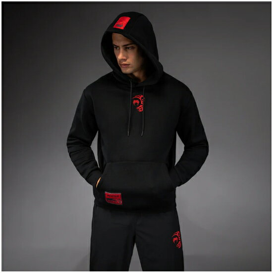 VENUM ヴェナム x Mike Tyson Tiger フーディー - ディープブラック/インテンスレッド ベナム VENUM-06..