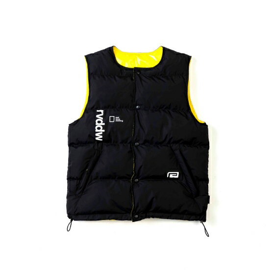 リバーサル ダウン ベスト ジャケット reversal REVERSIBLE COLLARLESS PUFF VEST