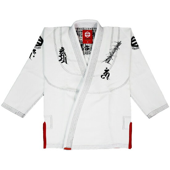 ブルテリア bjk-037 BULL TERRIER 柔術衣 Sazen R 白 ブラジリアン 柔術