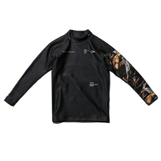 リバーサル ラッシュガード 長袖 ロングスリーブ メンズ reversal BOTANICAL CAMO HIGH NECK WARM RASH GUARD