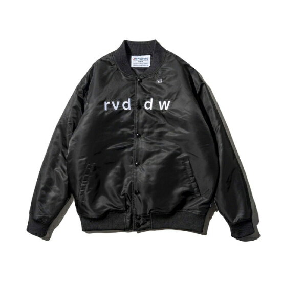 15 OFF リバーサル スタジアム ジャケット スタジャン reversal Majestic × rvddw SATIN STADIUM JKT 2