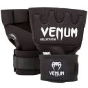 VENUM ヴェナム KONTACT ゲルグローブラップ ブラック/ホワイト ハンドラップ ベナム EU-VENUM-0181 格闘技 キックボクシング 総合