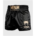 VENUM ヴェナム ムエタイショーツ CLASSIC - ブラック/ゴールド ベナム VENUM-03813-126 格闘技 キックボクシング ムエタイ