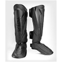 VENUM ヴェナム ELITE EVOシンガード - ブラック/ブラック レガース ベナム VENUM-04261-114 格闘技 キックボクシング 総合