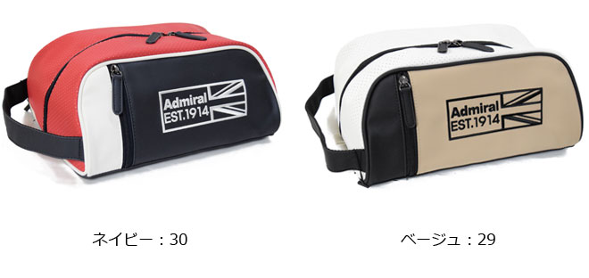 アドミラルゴルフ シューズケース トラディッショナル ADMIRAL GOLFADMZ2AS2 アドミラル ゴルフ メンズ レディース 国旗 ブランドロゴ 2