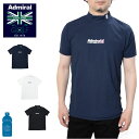 アドミラル ポロシャツ メンズ アドミラルゴルフ ベーシックフロントロゴ モックネックシャツ ADMIRAL GOLF ADMA313 メンズ 吸水速乾 エコブルーリサイクル