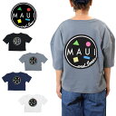 マウイアンドサンズ バッククッキーロゴプリント半袖Tシャツ(MAUI and Sons TU5001-0001レディース ロゴ カジュアル サーフTシャツ)
