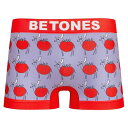 ビトーンズ BETONES トマトトナカイ柄 ボクサーパンツ TOMATONAKAI-TMT006 6-RED(8961)レッド メンズ アンダーウェア メール便対応