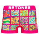 ビトーンズ BETONES パッチワーク柄 ボクサーパンツ ZOE002-1 ピンク メンズ ZOEY2-ZOE002-2-PINK アンダーウェア メール便対応