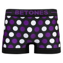 ビトーンズ BETONES 水玉柄 ボクサーパンツ BUBBLE7 TA007 4-PURPLE (7315)パープル ドット柄 メンズ アンダーウェア メール便対応
