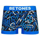 ビトーンズ BETONES 知恵の輪柄 ボクサーパンツ CIRCLE OF WISDOM-CIDOM001 1-BLUE (7353)ブルーメンズ アンダーウェア メール便対応