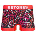 ビトーンズ BETONES 知恵の輪柄 ボクサーパンツ CIRCLE OF WISDOM-CIDOM001 2-RED (7360)レッド メンズ アンダーウェア メール便対応