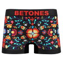ビトーンズ BETONES 花柄 ボクサーパンツ JOSE2-JSE002 2-BLACK (8534)ブラック メンズ アンダーウェア メール便対応
