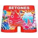ビトーンズ BETONES 大漁2柄 ボクサーパンツ TRU002-1 RED (8374)レッド メンズ 漁師 鯛 タイ めでたい アンダーウェア メール便対応