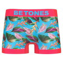 ビトーンズ BETONES ボタニカル柄 ボクサーパンツ BOTANICAL2-NICA002 1-PINK (8794) ピンク 植物 花 メンズ アンダーウェア メール便対応