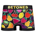ビトーンズ BETONES フルーツ柄 ボクサーパンツ HOLOGRAM-HGM001 1-BLACK(8916)ブラック メンズ アンダーウェア メール便対応