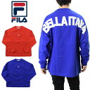 FILA フィラ バックプリント長袖Tシャツ FM9540 Long sleeve Tee shirts ビッグシルエット メンズ レディース トレーナー スゥエット