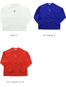 FILA フィラ バックプリント長袖Tシャツ (FM9540 Long sleeve Tee shirts ビッグシルエット メンズ レディース トレーナー スゥエット)