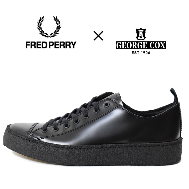 フレッドペリー ブーツ ポップボーイシューズ ジョージコックスコラボ　FRED PERRY B9178 GEORGE COX LEATHER POP BO ラバーソール スポーツ カジュアル