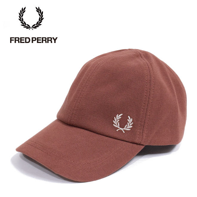 フレッドペリー ベースボールキャップ 帽子 FRED PERRY HW6726 WHISKY-BROWN W52 ワンポイント シンプ..