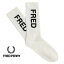 եåɥڥ꡼  ֥ɥ å FRED PERRY C5137  Ρۥ磻 129  Branded Rib Socks