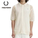 フレッドペリー フレッドペリー ニットポロシャツ 半袖 FRED PERRY K7850 メンズ Lace Button Through Shirt スポーツスタイル ワンポイント 刺繍 シンプル メッシュ サマーニット