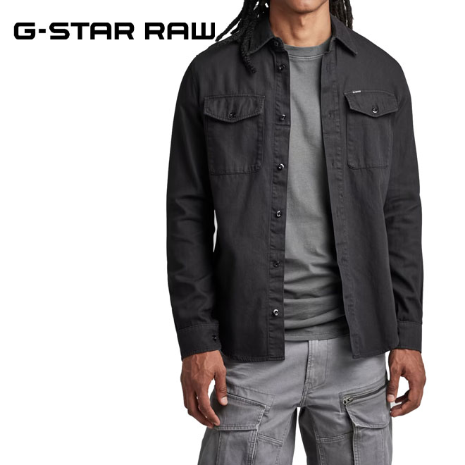 メーカー希望小売価格はメーカー商品タグに基づいて掲載しています。【G-STAR RAW】ジースター ロウ 1989年オランダアムステルダムにて設立されたブランドです。 「縮まない、ねじれない、色落ちしない」という革新的デニム「RAWDENIM(ロウデニム)」を発表し、新しいユーロカジュアルスタイルを確立しました。 モトクロスパンツをベースとした立体裁断のジーンズが爆発的人気をしました。 基本コンセプトである「ヨーロッパから見たアメリカンカジュアル」「オランダのもつミニマリズム」「ミリタリーテイストやワークテイスト」という部分に、計算された”土臭さ”を見事な独自の解釈でミックスし現在も多くのファンを増やし続けています。 その他G-STAR RAWはこちら 【当店はG-star rawの正規販売店です】 日本正規代理店ジースターインターナショナルより入荷した正規取扱商品です。 サイズ ◆Mサイズ：身幅=56cm、肩幅=46cm、着丈=77cm、袖丈=64.5cm ◆Lサイズ：身幅=58cm、肩幅=47.5cm、着丈=78cm、袖丈=65.5cm 海外インポートサイズです。 ●目安 G-STARのS：日本のM G-STARのM：日本のL G-STARのL：日本のXL あくまで目安となりますので計測した寸法でサイズをご確認ください。 平置きでの計測です。 サイズの測り方はこちら 商品説明 MARINE SLIM SHIRT スリムフィットのMarine Shirt。胸ポケットはフラップ付きボタン留めで、袖口はタイトなフィットも楽しめるダブルカフスボタン仕様です。 裾ラインをゆるやかに曲線にカットして仕上げたフロント開閉スタイルのボタンシャツです。 スリムフィット シャツカラー ロングスリーブ、袖口にプリーツ ボタン留めのフラップ付き胸ポケット わずかに湾曲した裾 ボタン留め ULTRA LIGHTWEIGHT DIAMOND DENIM リネン風の質感を持つ超薄手のデニムを使用しています。 G-Star Rawのコットン製品を買うことは、ベター・コットン・イニシアティブ（Better Cotton Initiative）を介してサステナブルなコットン農家を支えることに繋がります。 ベターコットンはマスバランス方式で調達されています。 商品番号 原産国 D20165-7647-B564 Made in China 素材 注意事項 ◆素材・生地軽量6.2オンスデニム 100% コットン ◆カラーDark-Black：B564 Dark Black Garment Dyed ※サイズは当店スタッフによる製品での採寸になりますので商品によって若干違いがあります、ご理解のほど宜しくお願いします。 ※沖縄・離島は別途送料がかかります。