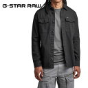 ジースターロー ジースター ロウ マリンスリムシャツ G-STAR RAW メンズ D20165-7647-B564 シャツ 黒 ブラック MARINE SLIM SHIRT タイトフィット