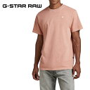 ジースター ロゥ 服 メンズ ジースター ロウ 半袖ラウンドネックルーズTシャツ G-STAR RAW D23154-C756-D918 メンズ ロゴ刺繍 シンプル ワンポイント オーガニックコットン ルーズフィット OVERDYED LOOSE T-SHIRT