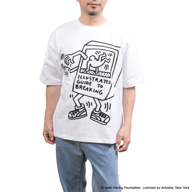 ジョンブル キース・へリングTシャツ(008) (JOHN BULL JT242C10 ユニセックス キース・へリング ホワイト )