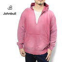 ジョンブル スウェットパーカー DENIM DELIGHT DAYS JOHN BULL JY254C02-022 ワイン022 ピンク メンズ ムラ染め ダメ...