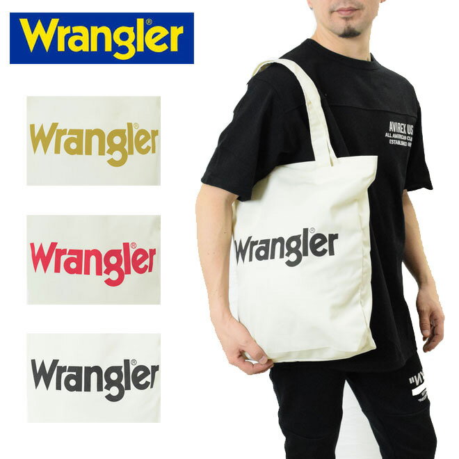 Wrangler ラングラー トートバッグ WL0734 ショルダーバッグ 生成り キャンバスバッグ お買い物バッグ ユニセックス