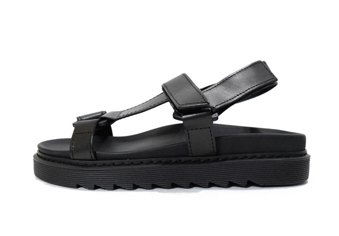 ゴッサム エヌワイシー スポーツサンダル レザー ブラック GOTHAM NYC GN954 メンズ イタリア製