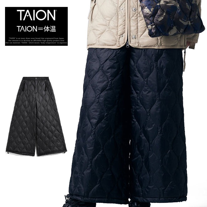 TAION ミリタリー スプリット ダウンスカート-ソフトシェル タイオン TAION-W159LSSKML-1 体温 レディ..