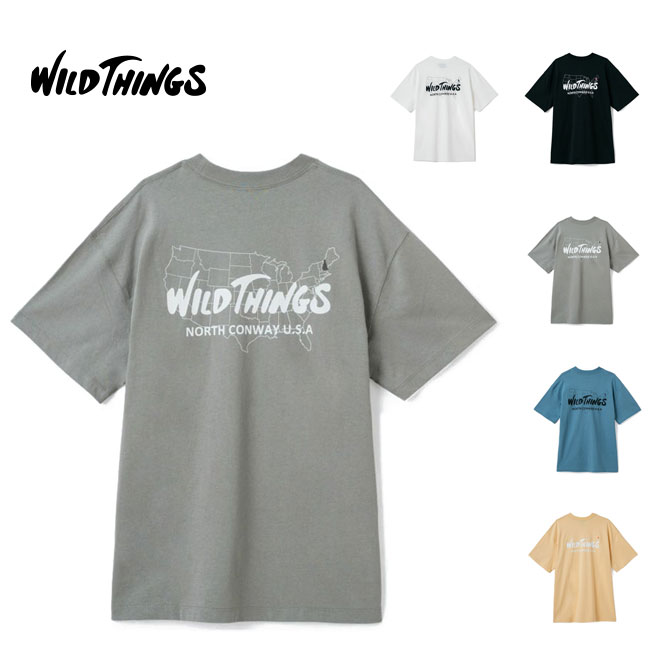 楽天friends　楽天市場店ワイルドシングス バース プレイス ティー Tシャツ 半袖 WILD THINGS WT23035SK メンズ アメリカ バックプリント 春夏 アウトドア キャンプ ウェア