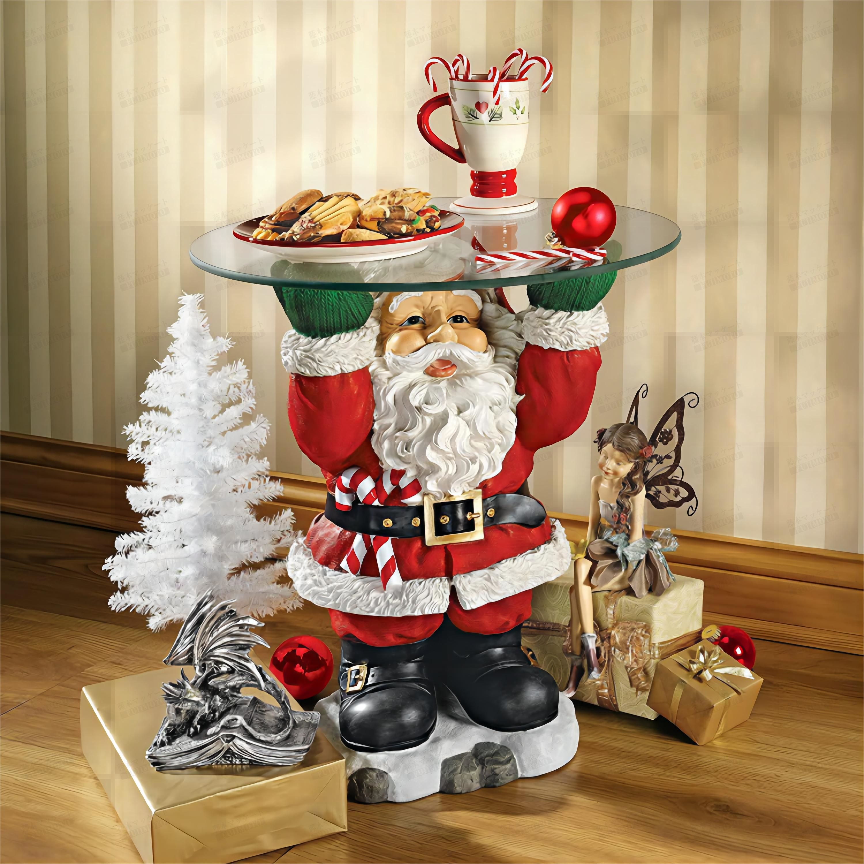 サンタクロースおつまみ皿おやつ棚レイヤードトレイおやつ棚クリスマス 飾りサンタクロースクリスマス