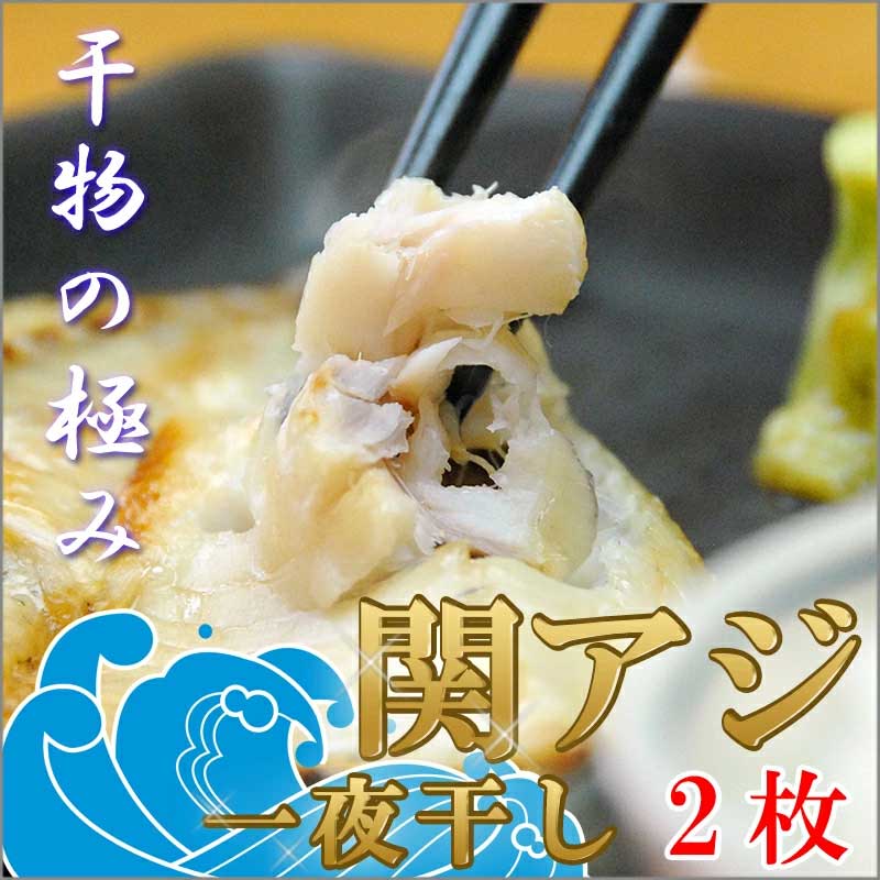 【送料無料】関アジの一夜干し Sサイズ×2枚 大分県産/関あじ/マアジ/鯵/干物