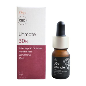 CBDオイル 高濃度 30% ブロードスペクトラム 【 37SP CBD OIL Ultimate 9g 】 サプリメント リラックス オイル アルティメット 37℃ 男性 女性 ローズ フレーバー 多幸感 安心 安全 ISO 取得 日本 国内 配合 製造 国産 天然成分 ギフト プレゼント おすすめ