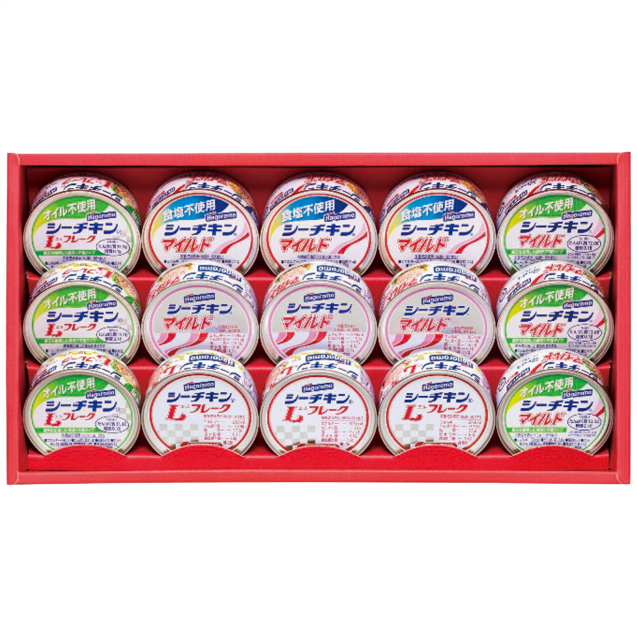シーチキン ギフトセット【はごろもフーズ シーチキン ギフト 15個】シーチキン はごろもフーズ ツナ缶 はごろも 日本製 ツナ オイル不使用 食塩不使用 マイルド 詰め合わせ セット 缶詰 食品 引っ越し 敬老の日 父の日 母の日 お中元 お歳暮 送料無料 ギフト ギフトセット