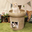 猫用ちぐら 2段 にゃんこのちぐら キャットハウス【猫用ちぐら 2段】ドギーマンハヤシ キャットハウス 寝床 休憩スペース 猫ハウス キャットハウス 天然素材 ...