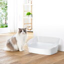 猫トイレ 猫用トイレ スコップ付 クリア 半透明 お手入れ簡単 お掃除簡単 洗える 砂が飛び散らない 猫砂 ねこ砂 ネコ用 トイレトレーニング しつけ ボンビア...