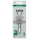 シック クワトロ4 チタニウム【Schick クアトロ4 チタニウム ホルダー 刃付き+替刃1コ】シック クアトロ4 替刃 カミソリ メンズ シック・ジャパン ...