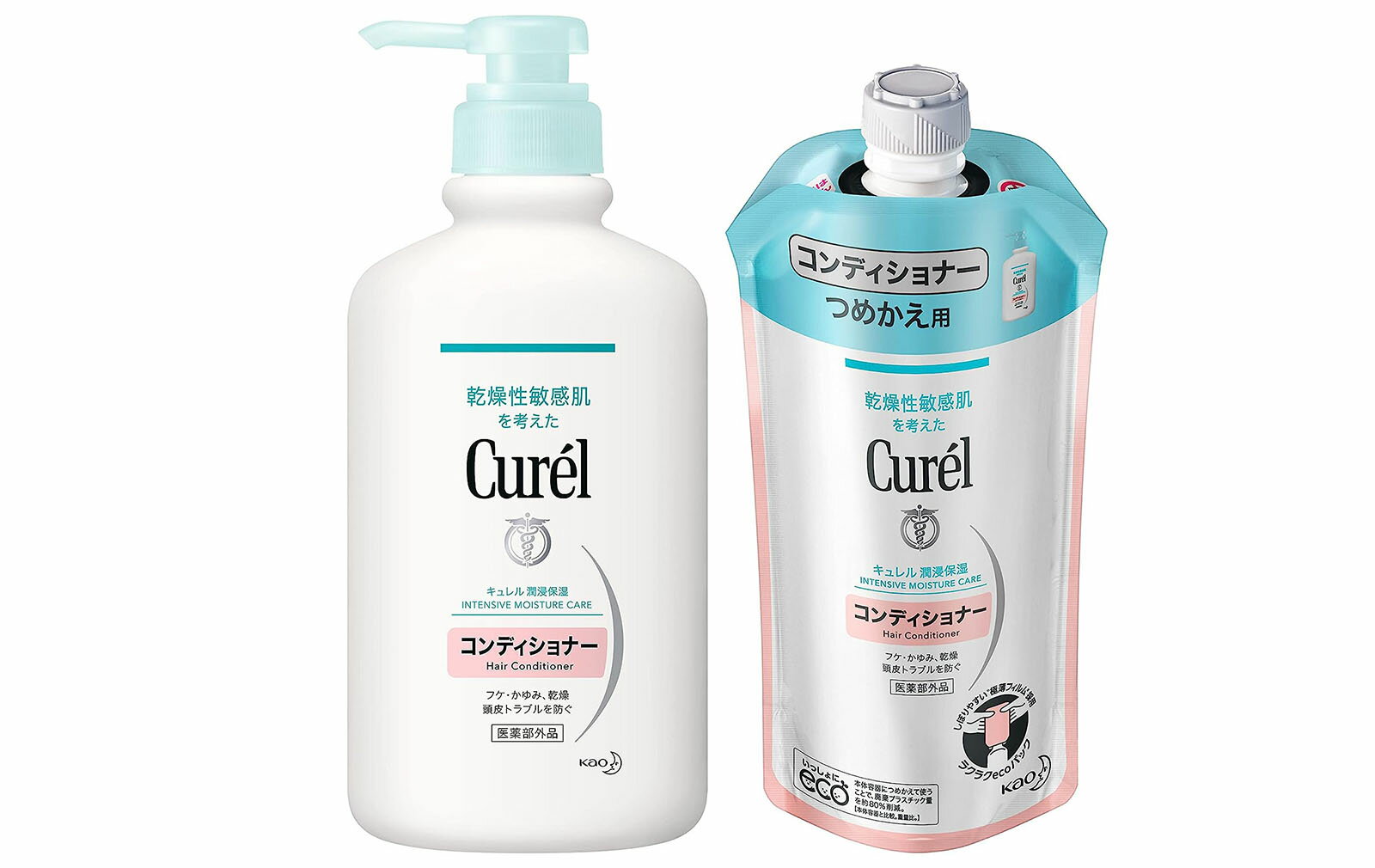 花王 キュレル コンディショナー 420ml ポンプ付き本体＋340ml 詰め替えパック 1セット