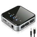 低遅延 Bluetooth 5.2 トランスミッター&レシーバー aptX-LL aptX HD aptX Adaptive 対応 ハンズフリー通話機能 受信・送信機能 2台同時接続 小型 Bluetoothアダプター