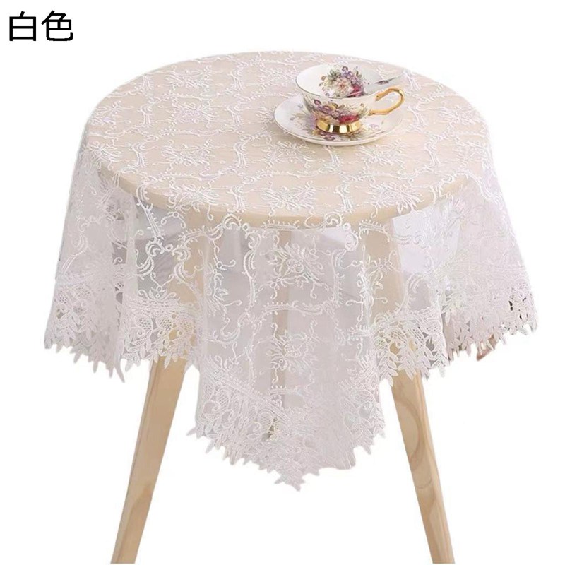テーブルクロス テーブルマット 総レース レース刺繍 半透明 マルチカバー 耐熱 円形 長方形 フランス風 ヴィンテージ 汚れが拭き取れる 滑り止め tablecloth インテリア 清潔やすい
