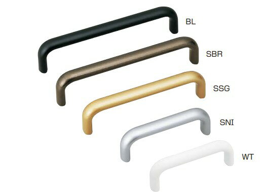 ハンドル KK-H型 【KK-H130WT】 L: 128 塗装/ホワイト スガツネ工業 LAMP ランプ