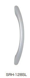 アルミ弓形ハンドル SRH型 【SRH-128SL-M5】 焼付塗装/シルバー 抗菌タイプ 医療 スガツネ工業 LAMP ランプ