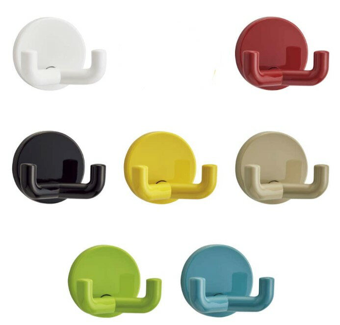 コートフック 477-90-025型 7色 ホワイト マスタードイエロー レッド ブラック サンド アップルグリーン アクアブルー HEWI(ヘビー)スガツネ工...