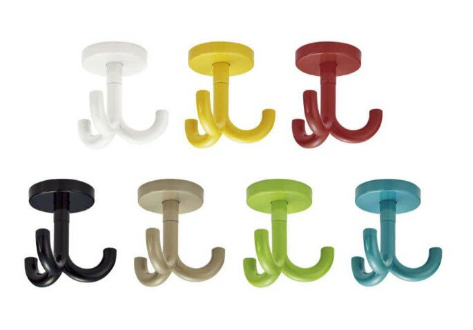 コートフック 477-90-050型 7色 ホワイト マスタードイエロー レッド ブラック サンド アップルグリーン アクアブルー HEWI(ヘビー)スガツネ工...